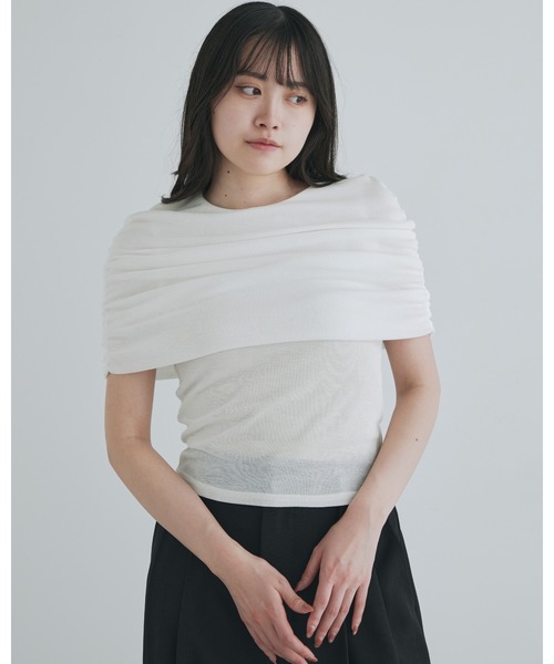 トップス werthy SHEER DRESS TEE kiehtova tシャツ 「kiehtova」SHEER COVER TOPS/シアーカバー