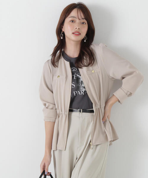美品　TO BE CHIC ペプラム　ブルゾン　リモンタ L｜ブルゾン｜TO BE CHIC(トゥー ビー シック)｜阪急百貨店公式
