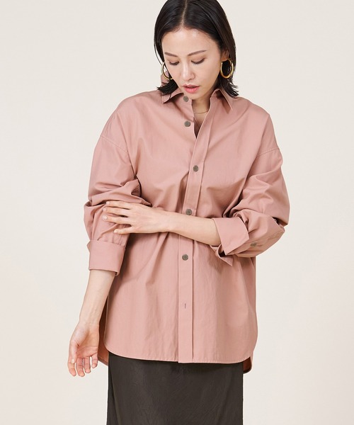 ブラウス シャツ 「marmors」big shirt「セットアップ対応」 レディース