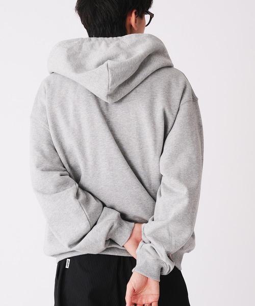 Adoon plain パーカー STITCH PISS NAME ZIP HOODIE / ステッチ