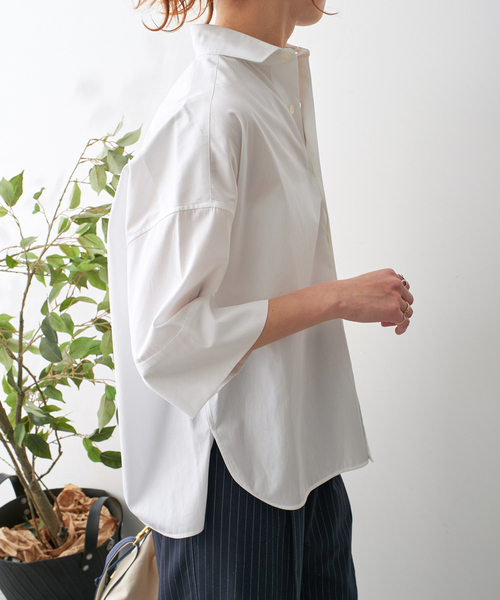 Spick＆Span ブラウス シャツ TICCA / ティッカ スクエア半袖