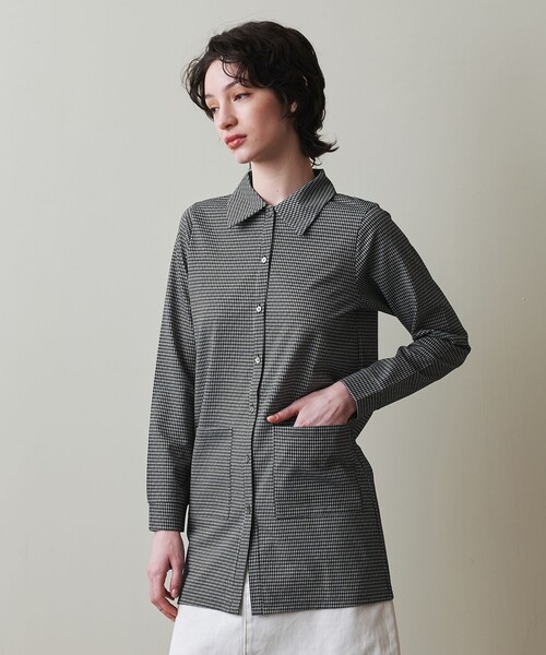 ブラウス シャツ 「Steven Alan」ギンガムチェック プルオーバー レディース