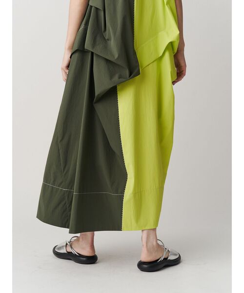 UN3D. ワンピース STITCH TUCK COCOON OP / ステッチタック