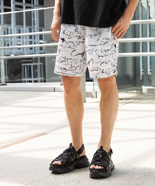 FRINGE LACE UP ショートパンツ LAKOLE パンツ ナイロンアソート柄ショーツ / 318696 メンズ