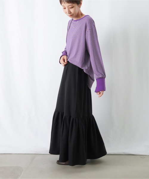 「LUCA/LADY LUCK LUCA」 フレアスカート FREE ブラック レディース_画像3