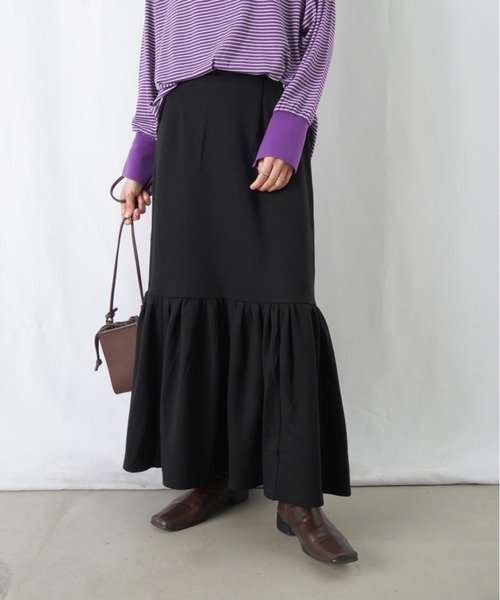 「LUCA/LADY LUCK LUCA」 フレアスカート FREE ブラック レディース_画像5