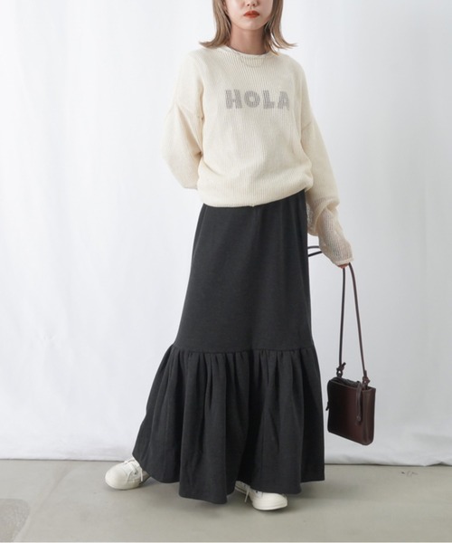 「LUCA/LADY LUCK LUCA」 フレアスカート FREE ブラック レディース_画像7