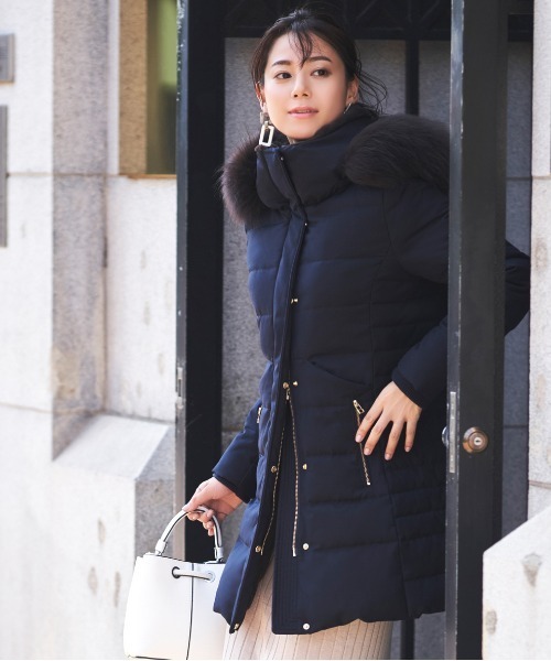 RUIRUE BOUTIQUE（ルイルエブティック） ダウンコート M ネイビー