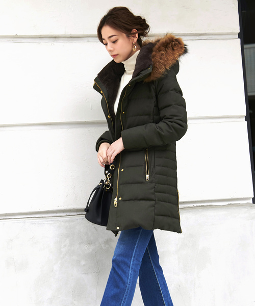 RUIRUE BOUTIQUE（ルイルエブティック） ダウンコート M ネイビー