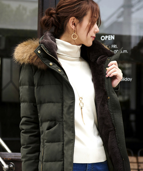 ジャケット・アウター RUIRUE boutique RUIRUE BOUTIQUE（ルイルエブティック） ダウンコート M ネイビー