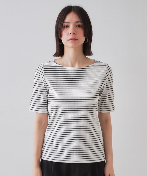 トップス　ろくsama nanamica / ナナミカ | Regular Collar Stripe Wind Shirt - Sax