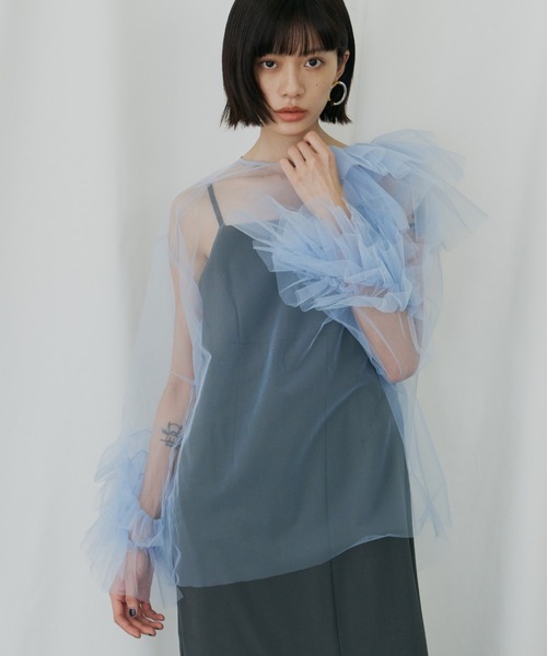 ANDRESD ドレス ブルーミングチュールドレス / blooming tulle dress