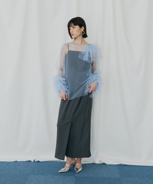 24時間タイムセール　andresd blooming tulle dress 値引き中✨【andresd】Blooming Tulle Dress blooming tulle dress