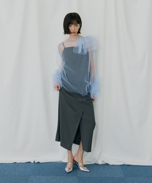 ANDRESD ドレス ブルーミングチュールドレス / blooming tulle dress