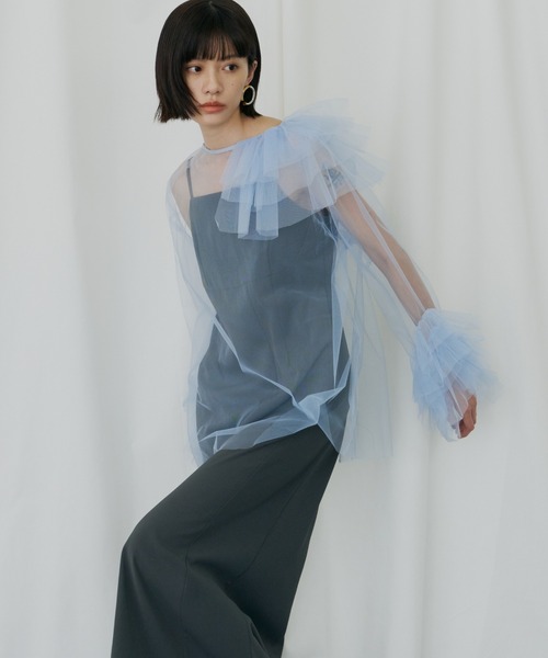 ANDRESD ドレス ブルーミングチュールドレス / blooming tulle dress