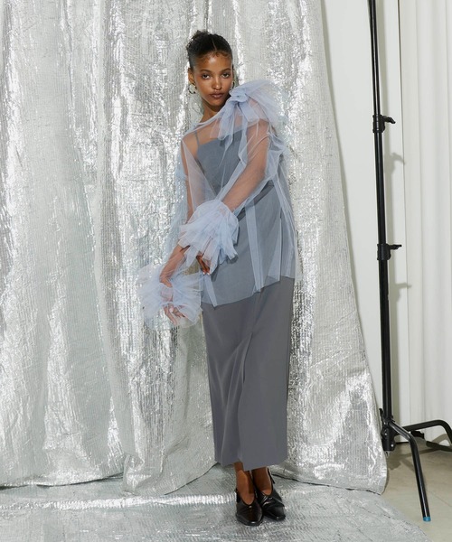 ANDRESD ドレス ブルーミングチュールドレス / blooming tulle dress