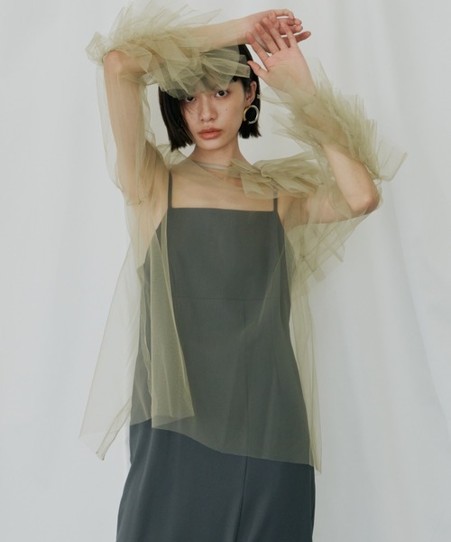 ANDRESD ドレス ブルーミングチュールドレス / blooming tulle dress