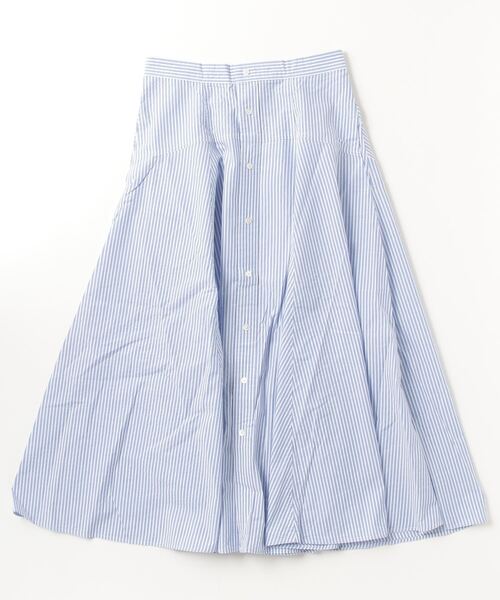 POLO RALPH LAUREN スカート ストライプド コットン シア