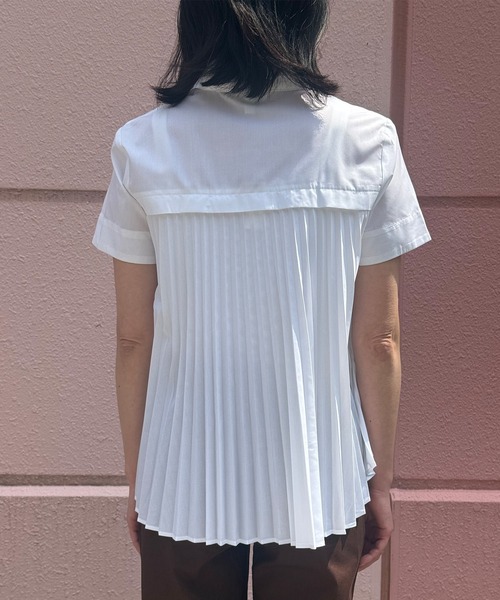 ブラウス シャツ BANANA REPUBLIC FACTORY STORE　　日本限定 バックプリーツシャツ レディース BANANA REPUBLIC ブラウス シャツ FACTORY STORE 日本限定