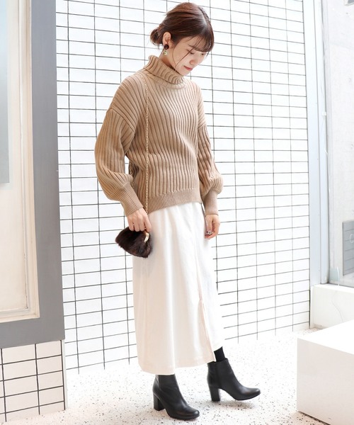 SLOBE IENA（スローブイエナ） タートルネックニット FREE ベージュ