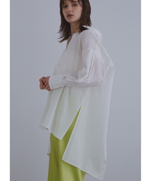 LE PHIL（ル フィル） ブラウス シャツ トリアセオーガンジー