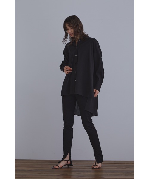 tricot COMME des GARCONS◇AD1999/半袖ブラウス/M/ポリエステル/BLK