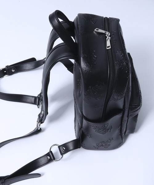 Amilige デイバック リュック DARK ANGEL BEAR型押し総柄