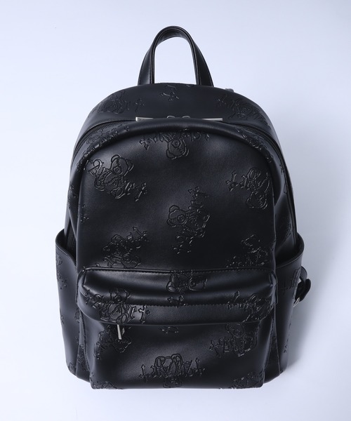 Amilige デイバック リュック DARK ANGEL BEAR型押し総柄