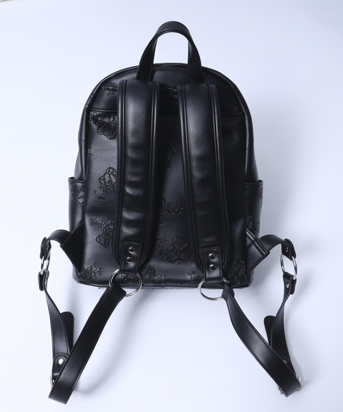 Amilige デイバック リュック DARK ANGEL BEAR型押し総柄