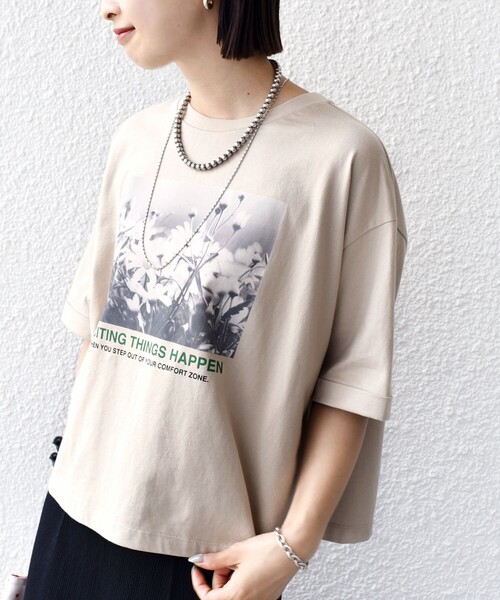 81BRANCA tシャツ 「SHIPS別注」81BRANCA:フォト ワイド TEE