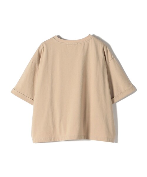 「＋81BRANCA」 半袖Tシャツ ONE SIZE ベージュ レディース 81BRANCA tシャツ 「SHIPS別注」81BRANCA:ロゴ 5分袖 TEE