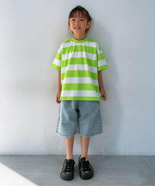 BREEZE（ブリーズ） tシャツ 「WEB限定/ジュニア対応」 ネオンボーダー