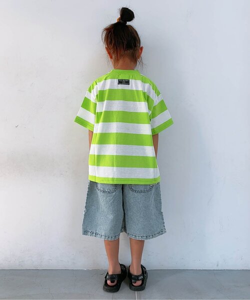 BREEZE（ブリーズ） tシャツ 「WEB限定/ジュニア対応」 ネオンボーダー