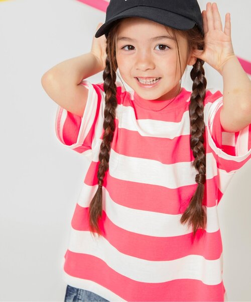 BREEZE（ブリーズ） tシャツ 「WEB限定/ジュニア対応」 ネオンボーダー