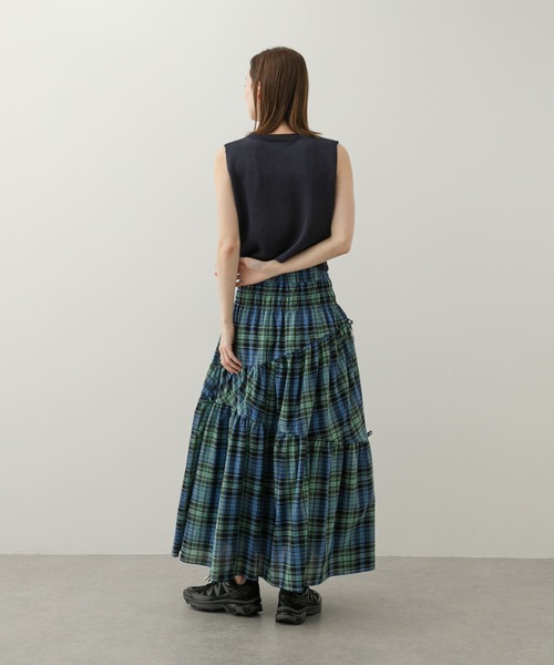 SENSE OF PLACE by URBAN RESEARCH スカート チェックボリューム