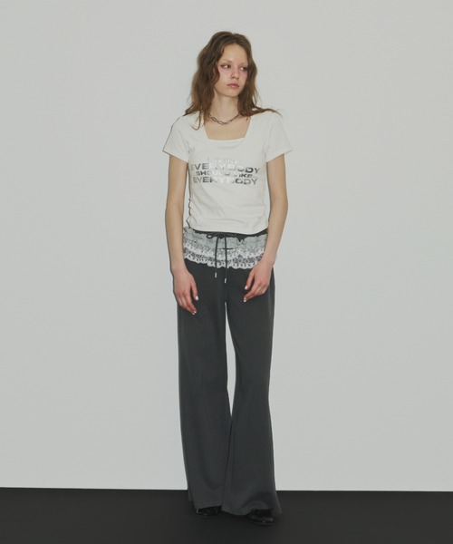 SHAGGIE（シャギー） スウェットパンツ ジャージ レースフリル