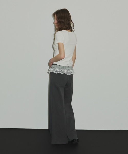 SHAGGIE（シャギー） スウェットパンツ ジャージ レースフリル