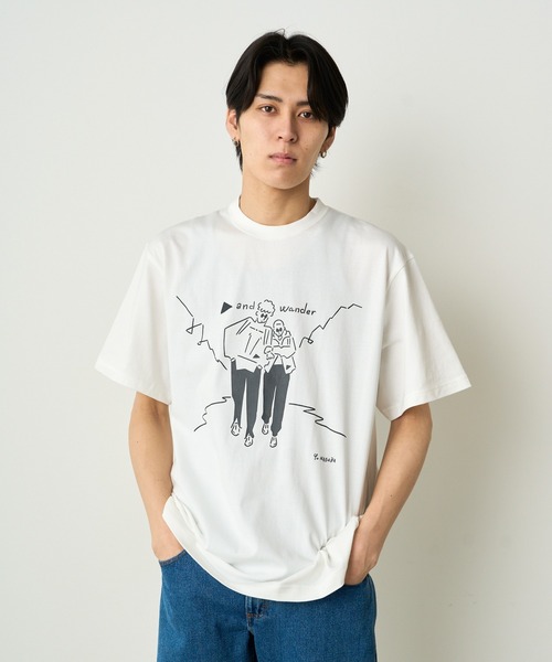 【JN】and wander 長袖シャツ XL ブラック 定価33000円 and wander（アンドワンダー）の「and wander/アンドワンダー UV