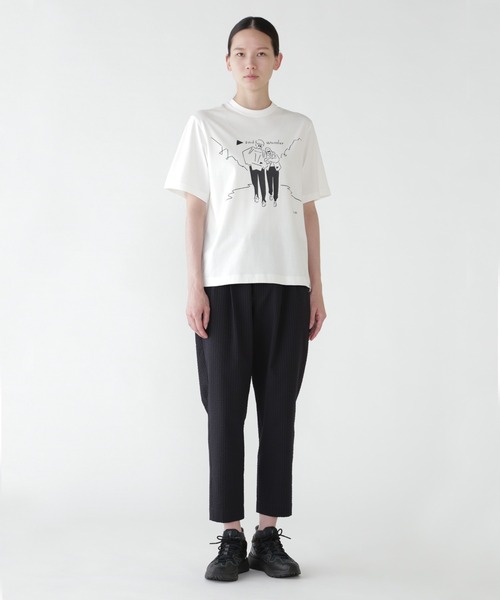and wander tシャツ wander/アンドワンダー Yu Nagaba printed