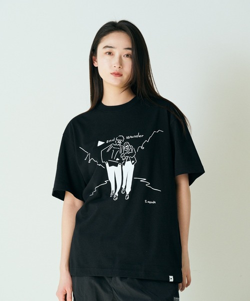 and wander - アンドワンダー　Tシャツ　サイズ０　新品タグ付 print pocket T | and wander（アンドワンダー） ｜【公式】通販