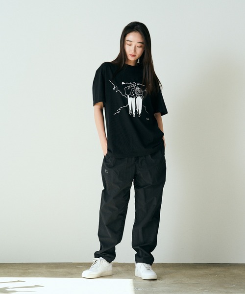 【関税込み】and wander Tシャツ and wander tシャツ wander/アンドワンダー Yu Nagaba printed