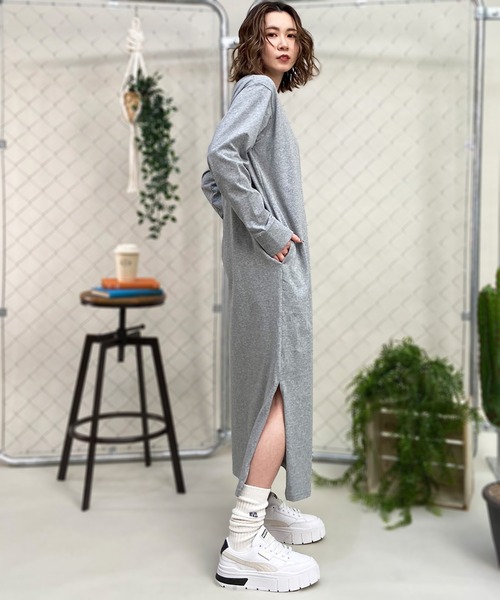 THE NORTH FACE 「THE FACE」 長袖ワンピース M ブラック