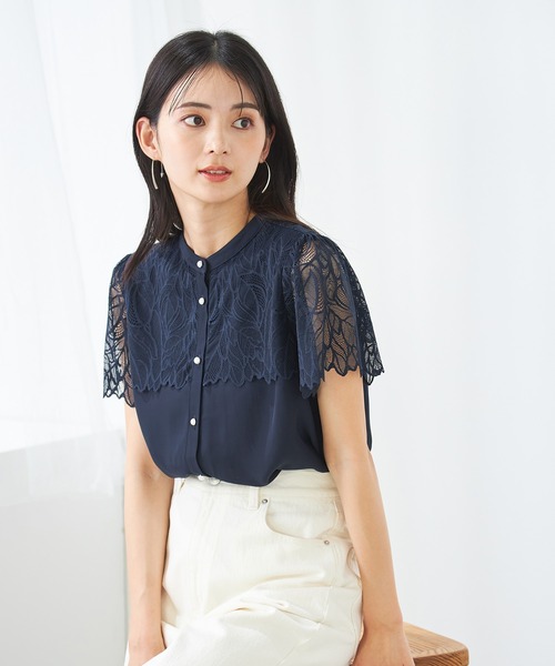 【未着用タグ付き】トーションレースヨークブラウス Innocent World｜トーションレースヨークブラウス