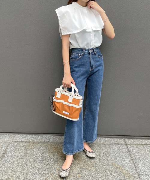 「StyleSea」 ノースリーブブラウス MEDIUM ホワイト レディース