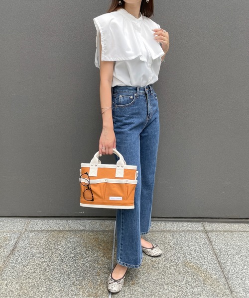 「StyleSea」 ノースリーブブラウス MEDIUM ホワイト レディース