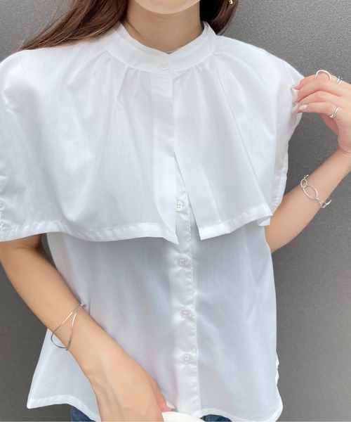 「StyleSea」 ノースリーブブラウス MEDIUM ホワイト レディース