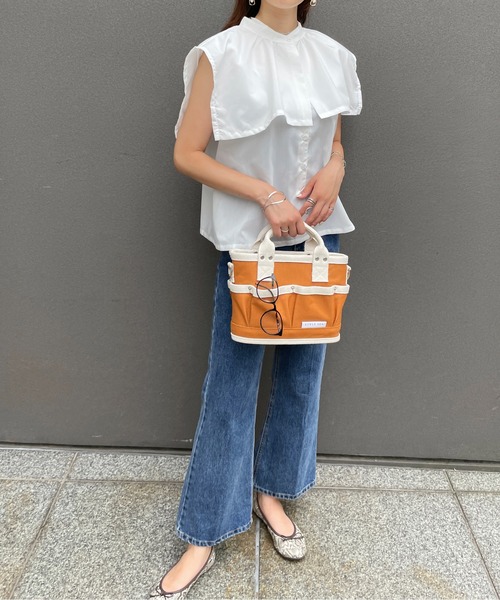 「StyleSea」 ノースリーブブラウス MEDIUM ホワイト レディース