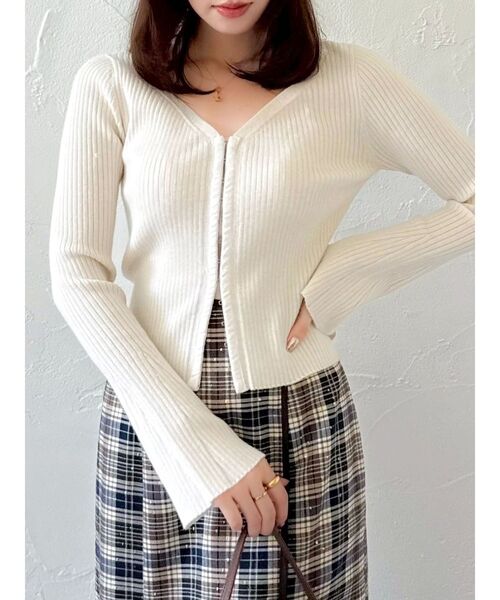 dazzlin（ダズリン） カーディガン フロントホックニットカーディガン