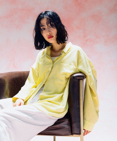 LEPSIM（レプシィム） ブラウス シャツ サラキレ長袖ポンチョシャツ