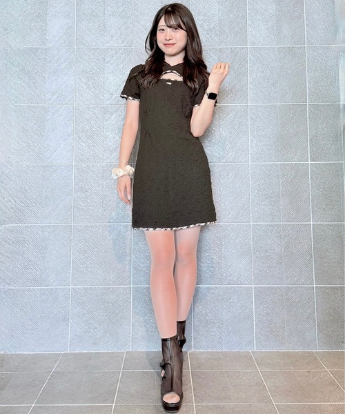 NOMAE（ノーマエ） ワンピース BACKリボンフーディーミニワンピース